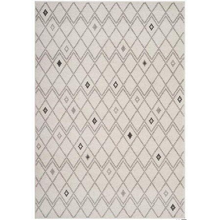 Safavieh Adirondack Power Loomed Square Area Rug, Ivory and Grey - 6 x 6 ft. ADR132B-6SQ